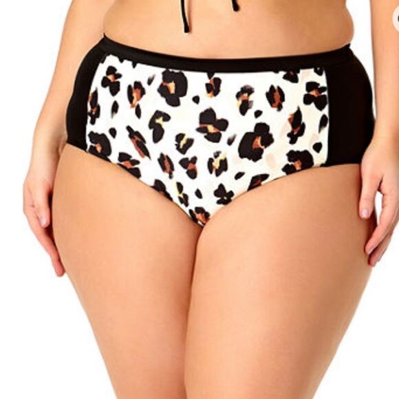 Allure By Img Animal High Waist Bikini Bottom - Picture 1 of 7